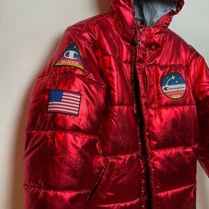CHAMPION NASA Limited Ed Metallic Puffer Jacket Sz L - Preowned - CLEARANCE 💲